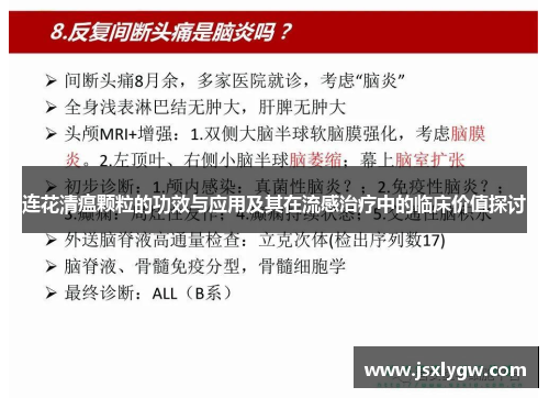 连花清瘟颗粒的功效与应用及其在流感治疗中的临床价值探讨